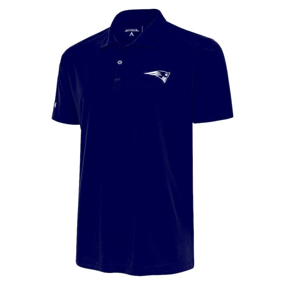 Men's Antigua Blue New England Patriots Embroidered Logo Apex Polo SM